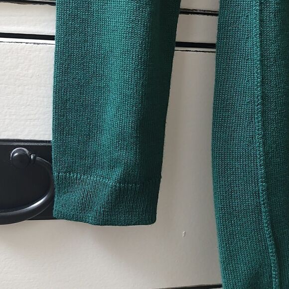 New With Tags Size XS EDC By Esprit Dark Green Long Sleeve Round Neck‎ Dress - Picture 6 of 14